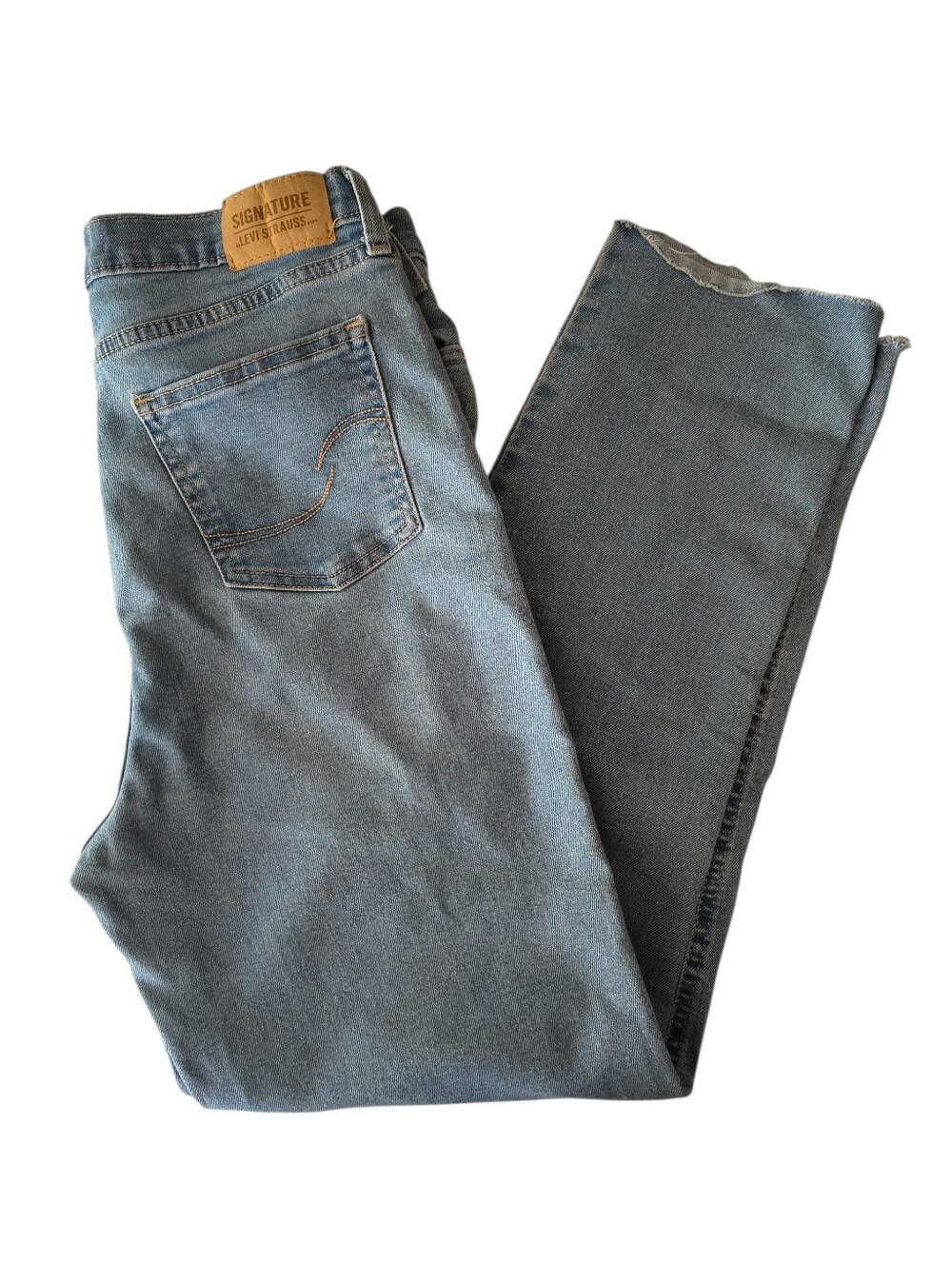 Girl's Signature By Levi Strauss Heritage High Rise Straight Ankle Jeans Size 18
